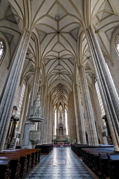 Gotische Kirche Jakobus Brünn Tschechische Republik — Stockfoto