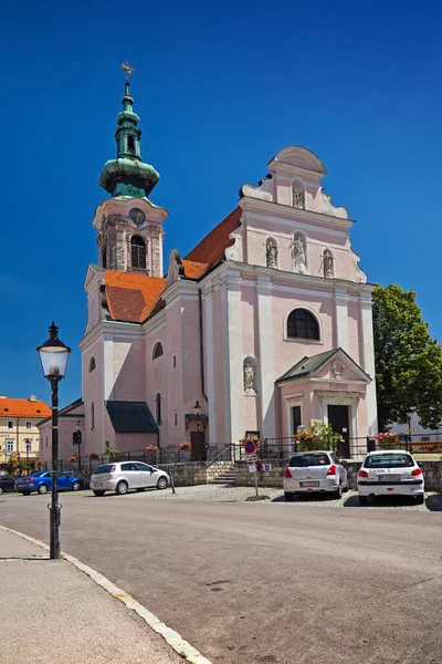 Ρωμαιοκαθολική Εκκλησία Στο Haniburg Αυστρία — Φωτογραφία Αρχείου