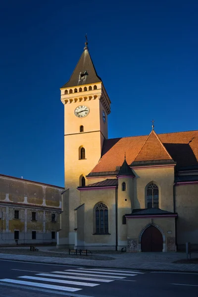 Késői Római Katolikus Templom Római Katolikus Templom Sabinov Szlovákia — Stock Fotó