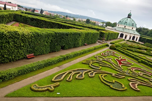 Jardin Fleurs Kromeriz République Tchèque — Photo