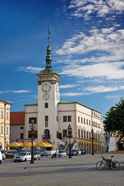 Náměstí Kroměříži Morový Sloup Centrum Města Česká Republika — Stock fotografie