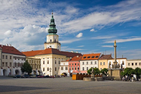 Náměstí Kroměříži Morový Sloup Centrum Města Česká Republika — Stock fotografie