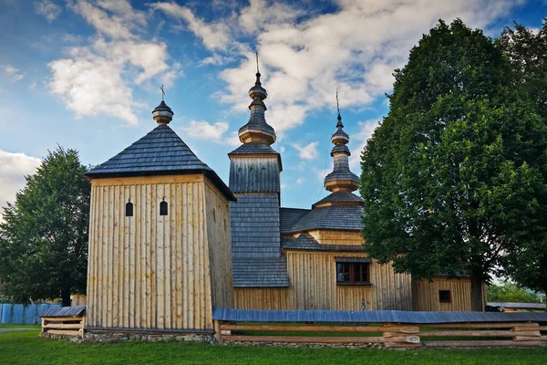 Igreja Católica Grega São Miguel Arcanjo Igrejas Madeira Unesco Ladomirova — Fotografia de Stock