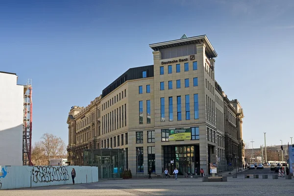 Leipzig Historic Center Modern Bank Germany — Stock Photo, Image