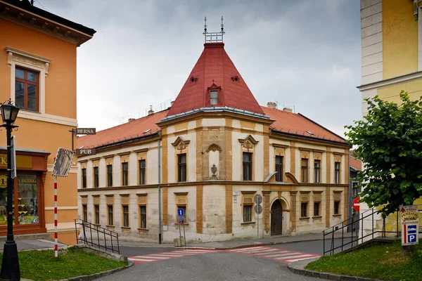 Zabytkowy Budynek Centrum Miasta Lewocza Unesco Słowacja — Zdjęcie stockowe