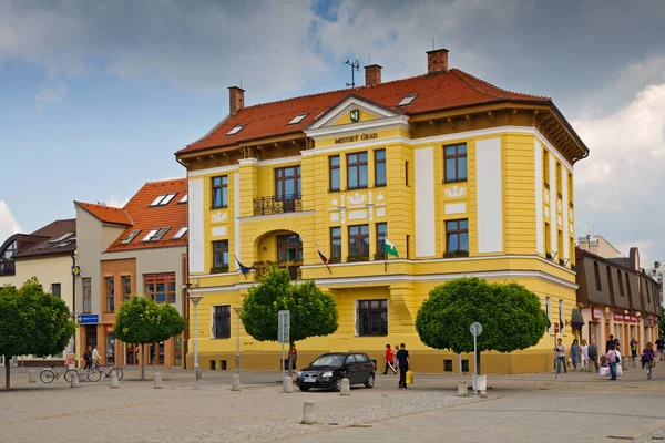 City Hall Nove Mesto Nad Vahom Словаччина — стокове фото