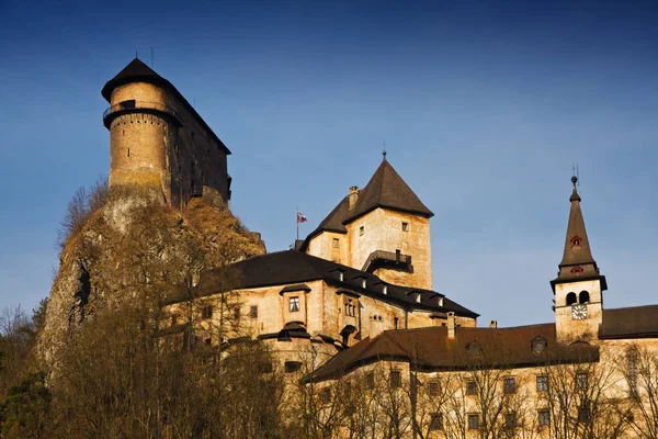 Mittelalterliche Burg Orava Oravsky Podzamok Slowakei — Stockfoto