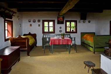 Slovakya 'nın Bardejov kentindeki açık hava müzesi.