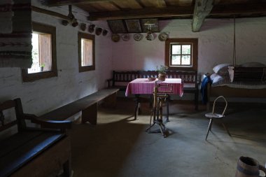 Slovakya 'nın Bardejov kentindeki açık hava müzesi.