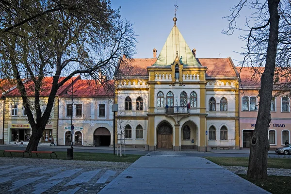 Edificio Histórico Antiguo Ayuntamiento Monumento Cultural Sabinov Eslovaquia — Foto de Stock