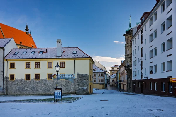 Rudnay Platz Winter Bratislava Slowakei — Stockfoto