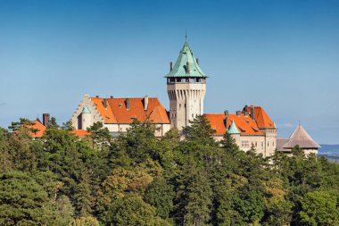 Ortaçağ şatosu Smolenice, Slovakya.