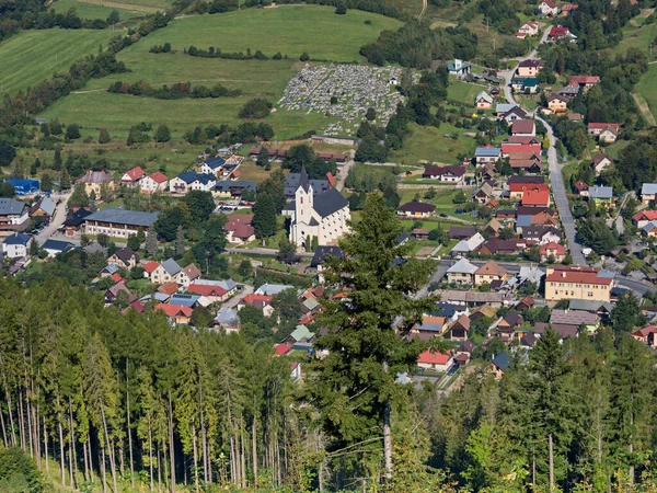 Stara Bystrica Nın Genel Görünümü Slovakya — Stok fotoğraf