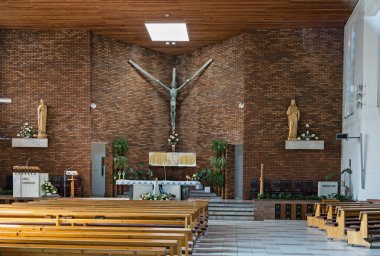 Lekesiz Gebeliğin Katolik Kilisesi, İçişleri, Zborov nad Bystricou, Slovakya.