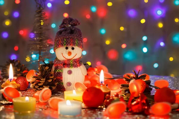 Yeni yıl kartı. Mutlu yeni yıl ve evlendirmek Noel