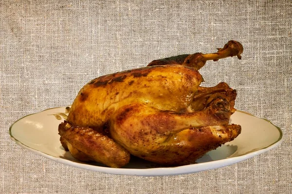 Ψητό Κοτόπουλο Πιάτο — Φωτογραφία Αρχείου