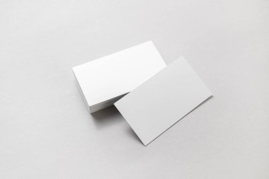 Kağıt arka plan boş iş kartlar. Yüksek boyutu mockup.