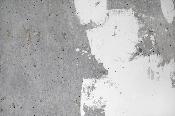 洗練されたコンクリートの質感と白パテ 汚れたセメント背景 — ストック写真