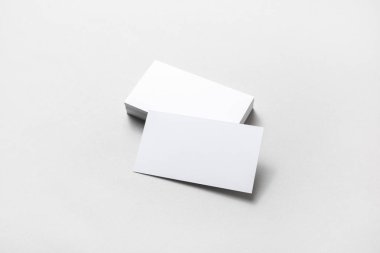 Mockup kağıt arka plan boş kartvizit.