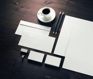 Boş ileti örneği küme. Kimlik marka için şablon. Grafik tasarımcıları sunumlar ve Portföyleri için.