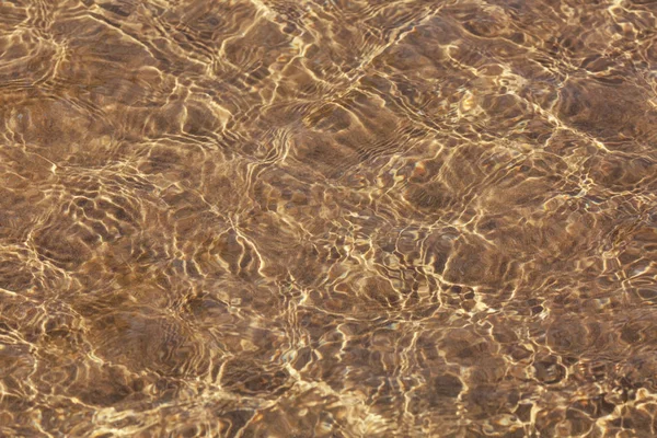 水，沙底 — 图库照片