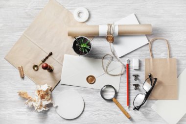 Vintage ileti örneği şablonu