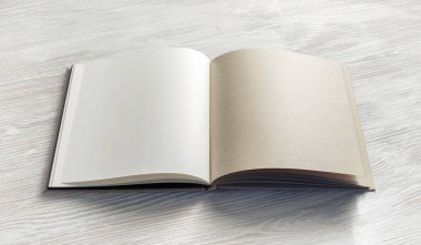 Açılan boş broşür