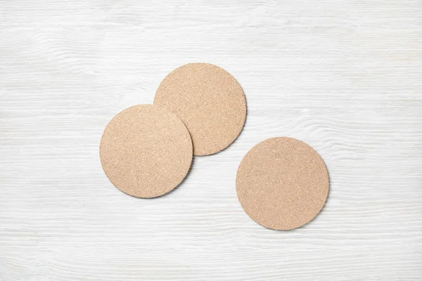 Coasters de cerveja em branco — Fotografia de Stock