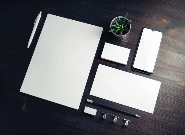 Papelería de negocios en blanco — Foto de Stock