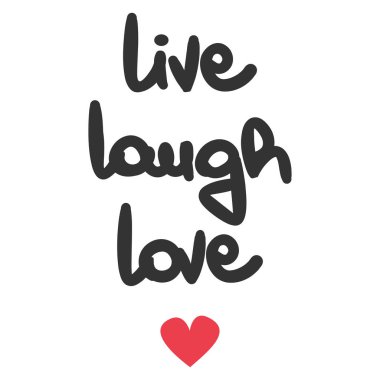 şirin canlı gülmek aşk el yazı vektör kartı yazılı