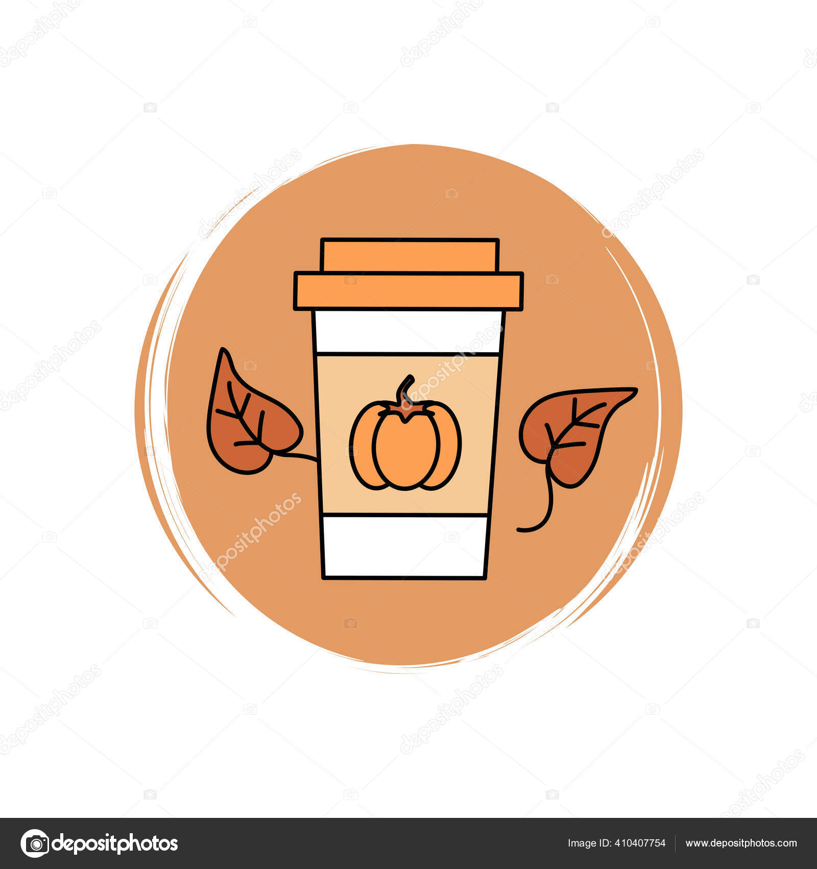 Á Pumpkin Spice Coffee Stock Cliparts Royalty Free Pumpkin Spice Latte Pics Download On Depositphotos