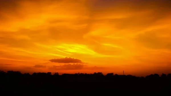 Krajobrazy Indii Rajasthan Burzliwym Niebem Zachodami Słońca — Zdjęcie stockowe