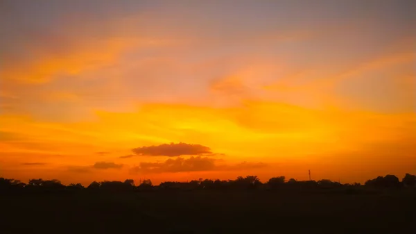 Dramatyczny Zachód Słońca Wschód Słońca Niebo — Zdjęcie stockowe