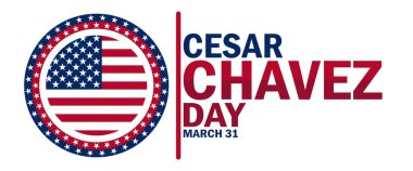 Cesar Chavez Günü. Tebrik kartı, poster ve afiş için uygun.