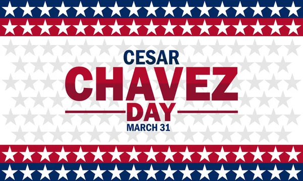 Cesar Chavez Günü. 31 Mart. Tebrik kartı, poster ve afiş için uygun.