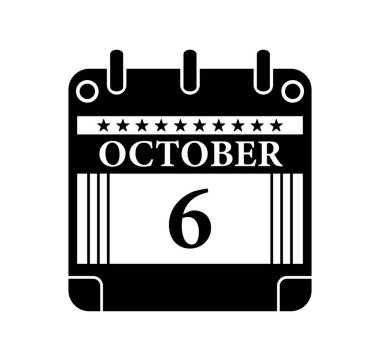 23 Ekim Takvim Simgesi Olaylar için Siyah ve Beyaz Tarih Grafiği