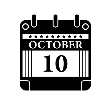 23 Ekim Takvim Simgesi Olaylar için Siyah ve Beyaz Tarih Grafiği