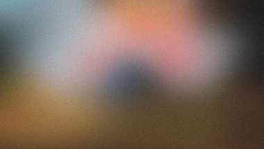 Yumuşak Bulanık Gradyan Arkaplanı. Pembe Mavi Turuncu Kahverengi Soyut Doku