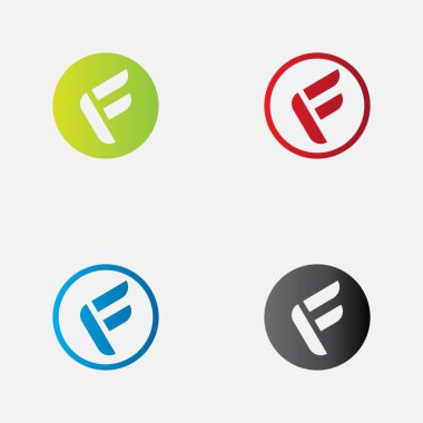 F logo vektör dizaynını uçur