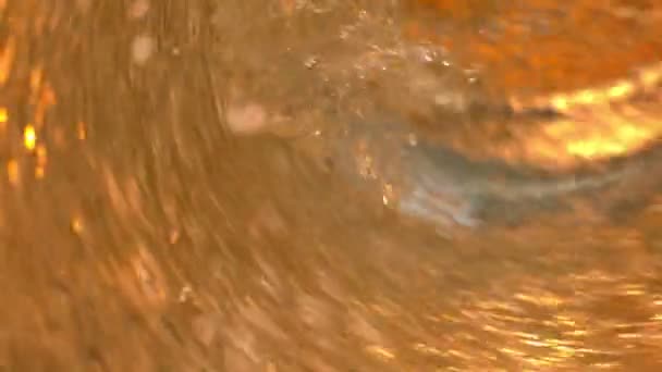 Bier Ale Druppels Ongefilterde Alcoholische Drank Slow Motion Geschoten Phantom — Stockvideo