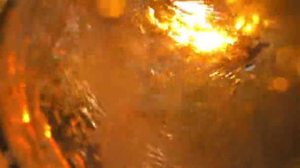 Strzał Craft Piwo Tło Dużą Prędkością Kamery Phantom — Wideo stockowe