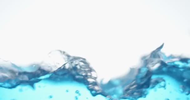 Bubblor Vatten Stänker Och Stänk — Stockvideo