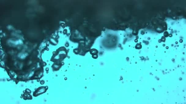 Wasserblasen Zeitlupe — Stockvideo