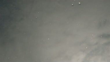 Yavaş Çekimde Gökyüzünden Düşen Yağmur Damlaları