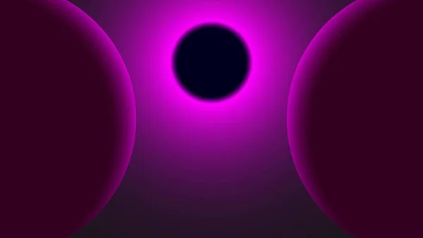Design Fond Minimaliste Illustration Trou Noir Dégradé Couleur Violet Noir — Image vectorielle