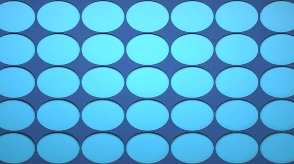 Abstraktes Bild blauer Eier auf blauem Hintergrund 3D-Bild lizenzfreie Stockfotos