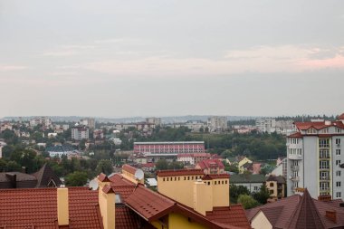 Truskavets şehri Panorama, Lviv bölgesi, Batı Ukrayna