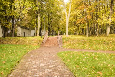 Kolomenskoye parkında sonbahar manzarası, Moskova, Rusya