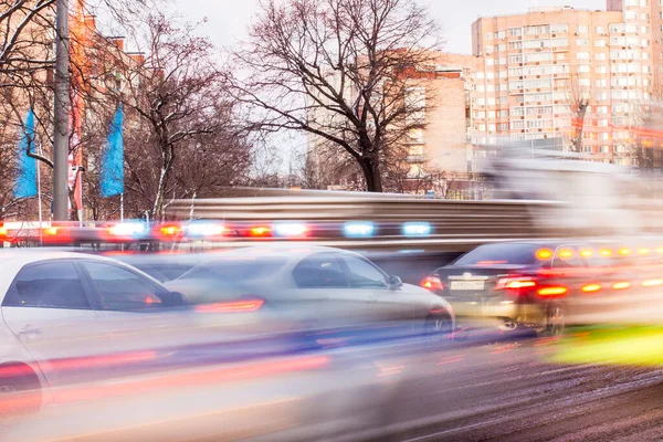 Traffic Moscow Streets — Stock Photo, Image