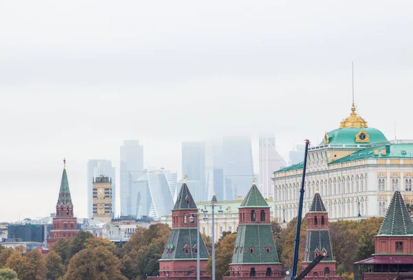 Moskva Rusko Kremlin Towers Moscow International — Stock fotografie